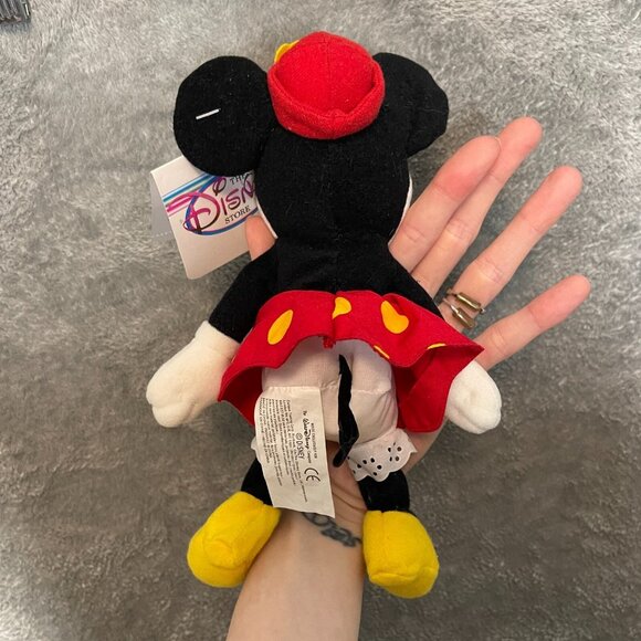 Disney Store Mini Bean Bag 30's Vintage Style Minnie Mouse Plush Animal NWT - Picture 7 of 11